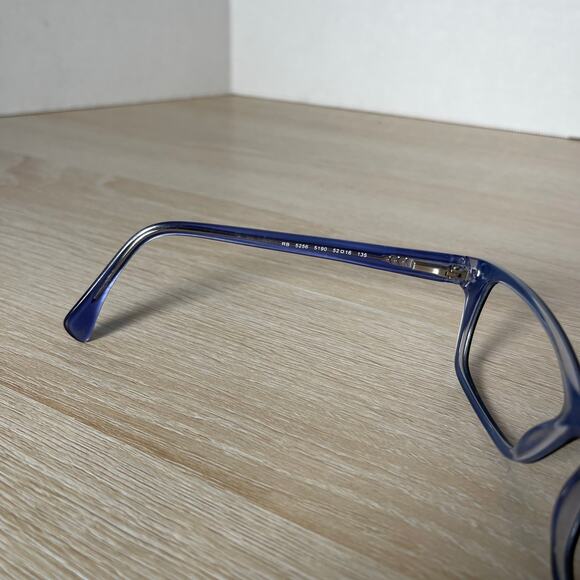 Ray-Ban RB5256 5190 Eyeglasses Translucent Blue Frames Only 52-16-135 - Picture 4 of 9